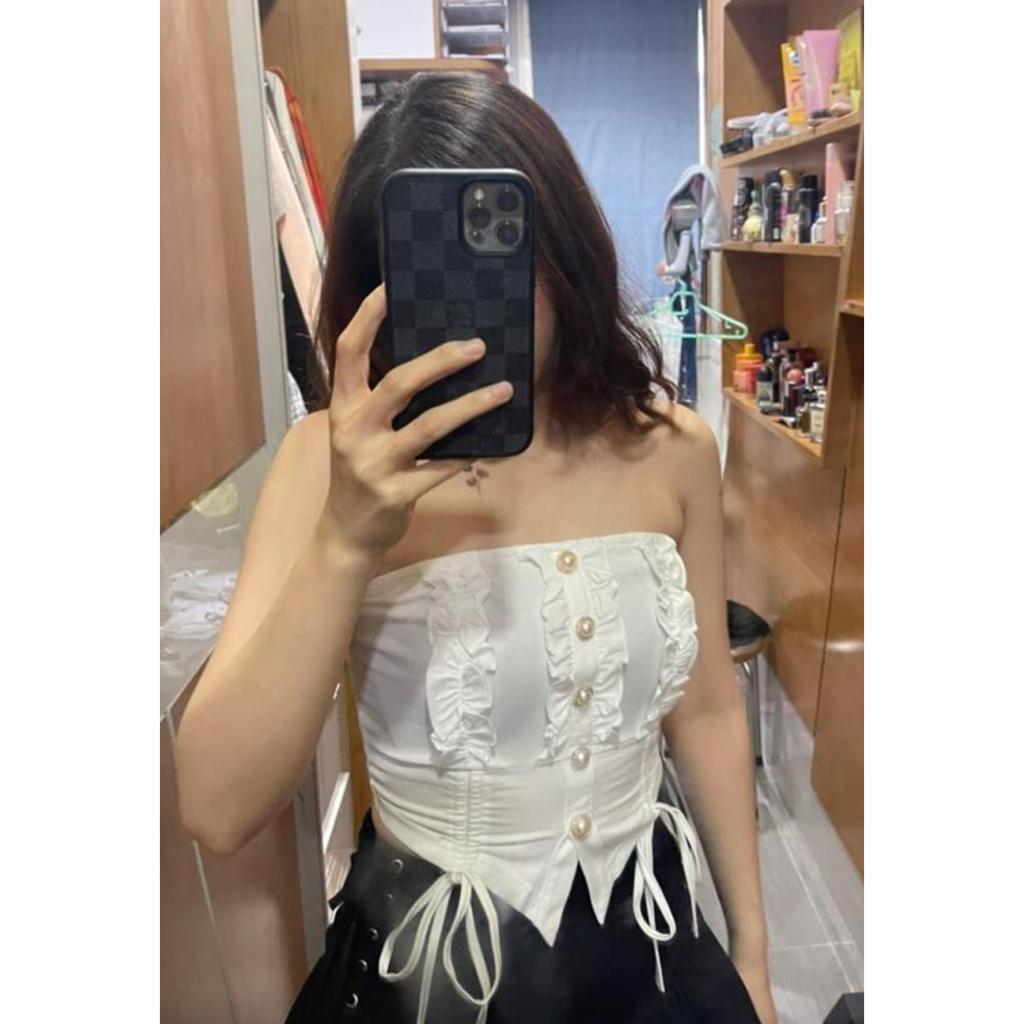 (HÀNG CÓ SẴN) RIMMY TUBE TOP (WHITE)