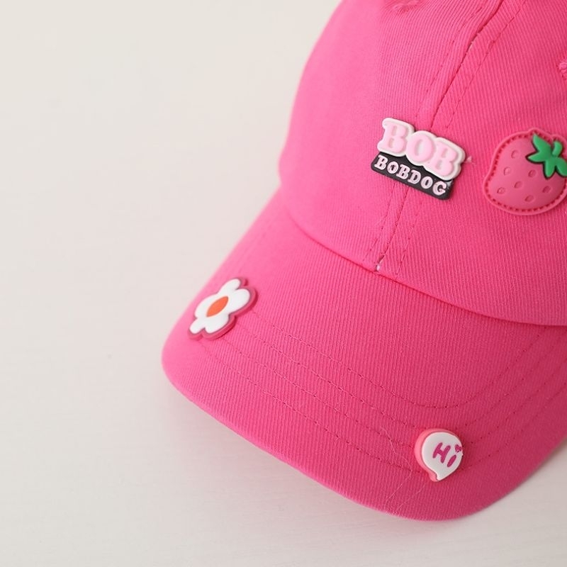 Mũ lưỡi trai trẻ em siêu xinh dễ thương in hoạt hình gấu dâu mang êm nhẹ mát mẻ hút mồ hôi NaHi ngochieu1111