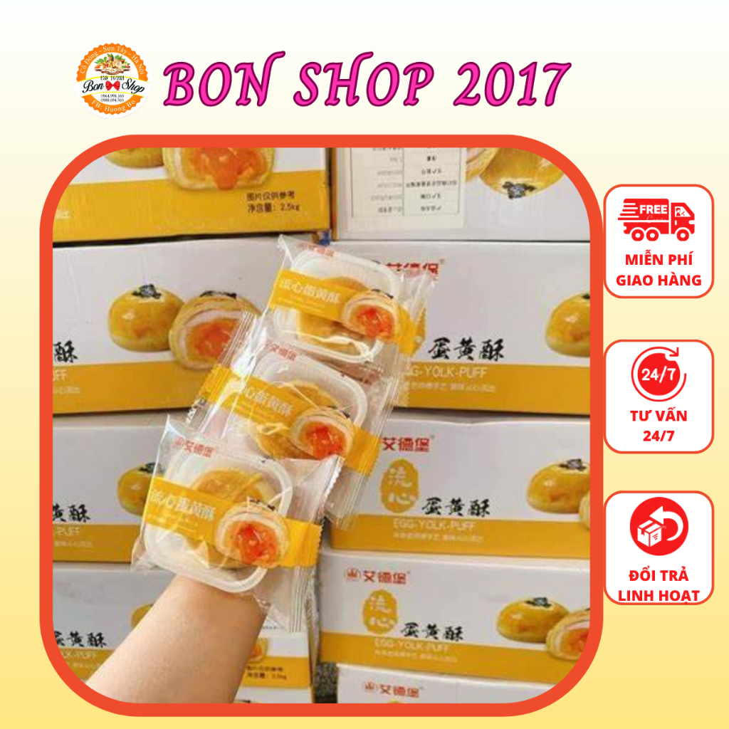 THÙNG 48 CHIẾC BÁNH TRỨNG DATE MỚI