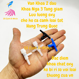 Van khóa 2 đầu khóa ngã 3 dây oxy tăng giảm hơi oxy cho hồ cá cảnh trung quốc