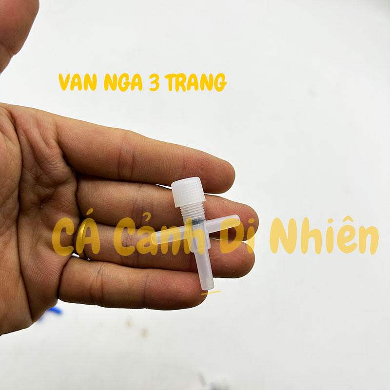 Van khóa 2 đầu khóa ngã 3 dây Oxy tăng giảm hơi oxy cho hồ cá cảnh TRUNG QUỐC