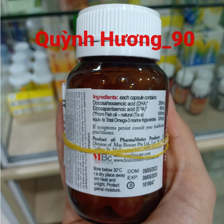 Viên uống Bổ não Dasbrain lọ 30 viên