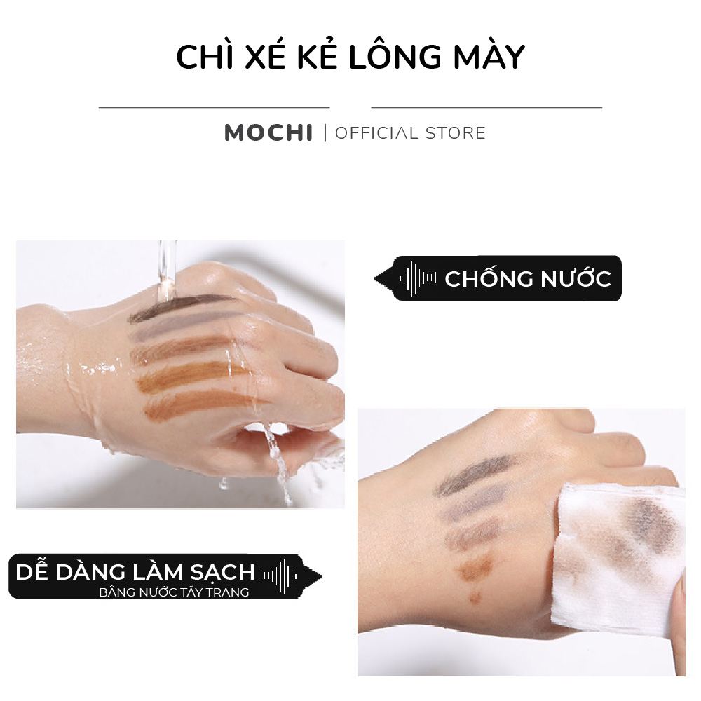 Chì Xé Kẻ Mày Kẻ Chân Mày Phẩy Sợi Lông Mày Lâu Trôi Chống Nước Make Up Trang Điểm Mắt MOCHI SHOP