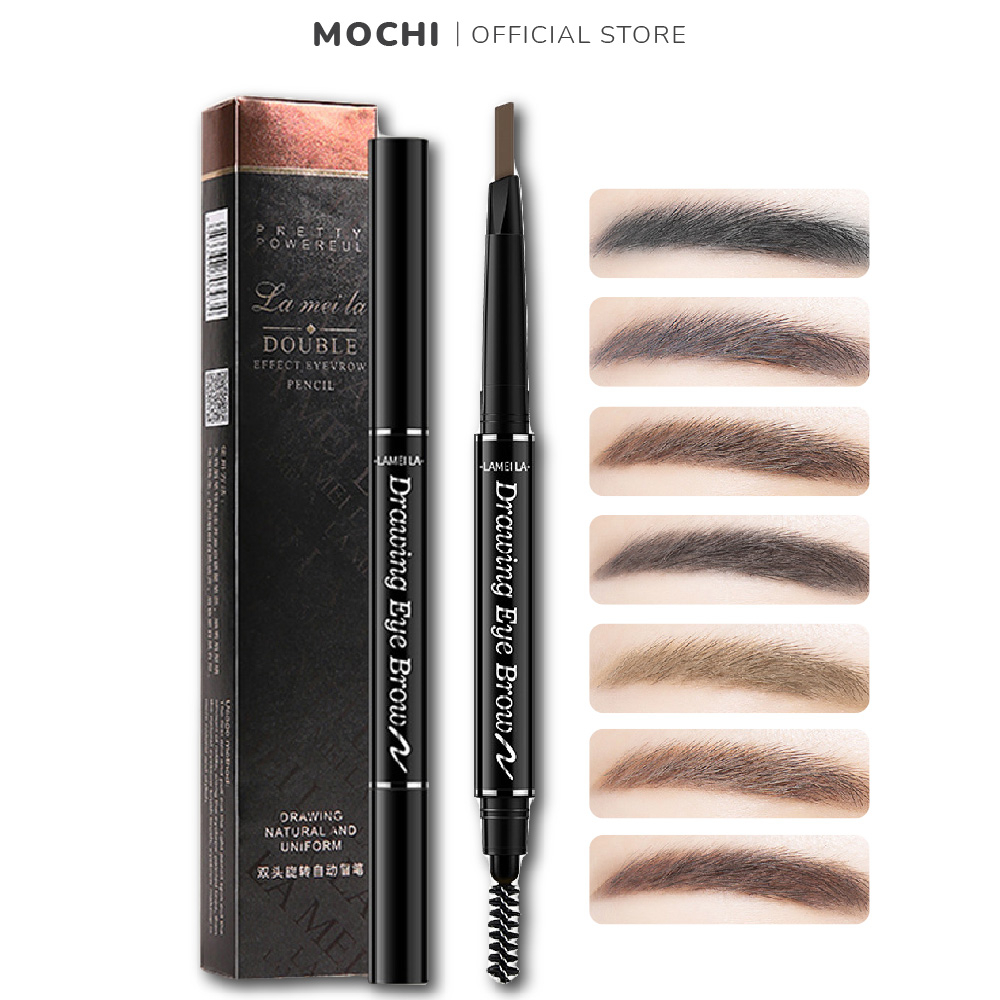 Chì Kẻ Mày Kẻ Chân Mày Lông Mày 2 Đầu Không Thấm Nước Lâu Trôi Make Up Trang Điểm Mắt MOCHI SHOP
