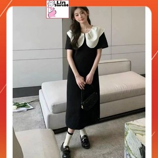 Váy bầu đầm bầu mùa hè thiết kế dáng suông, cổ bèo xinh xắn a182 lin store66