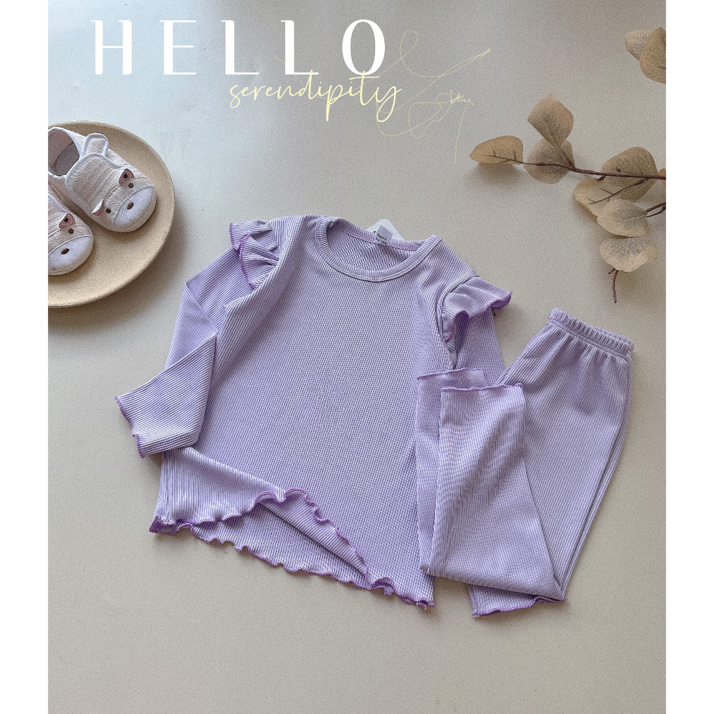 Bộ thu đông bé gái , Set bộ tăm lạnh vai bèo đáng yêu cho bé gái