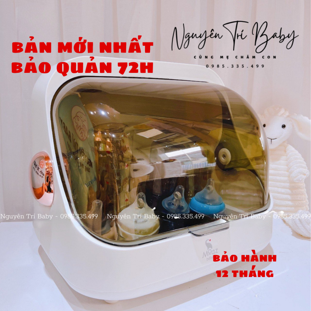 Máy úp bình sữa tiệt trùng sấy khô uvc Moaz bebe MB044
