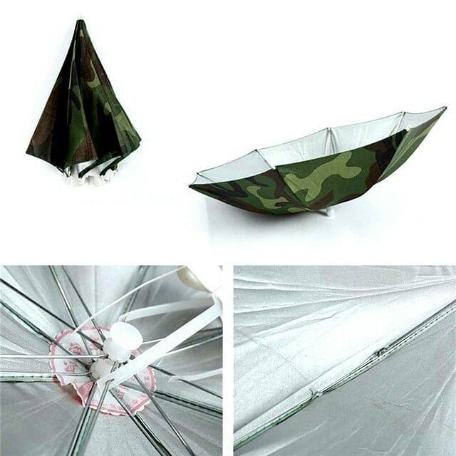 Ô đội đầu 2 tầng che nắng che mưa chất liệu vải siêu giầy chấm thấm nước cao cấp OC-06