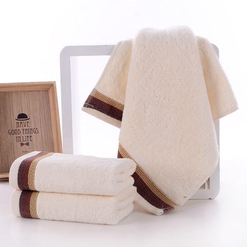 Khuyến Mãi 🔴 Khăn Mặt, Khăn Lau Đầu, Khăn tắm100% Cotton size 35*75cm Siêu Thấm Hút