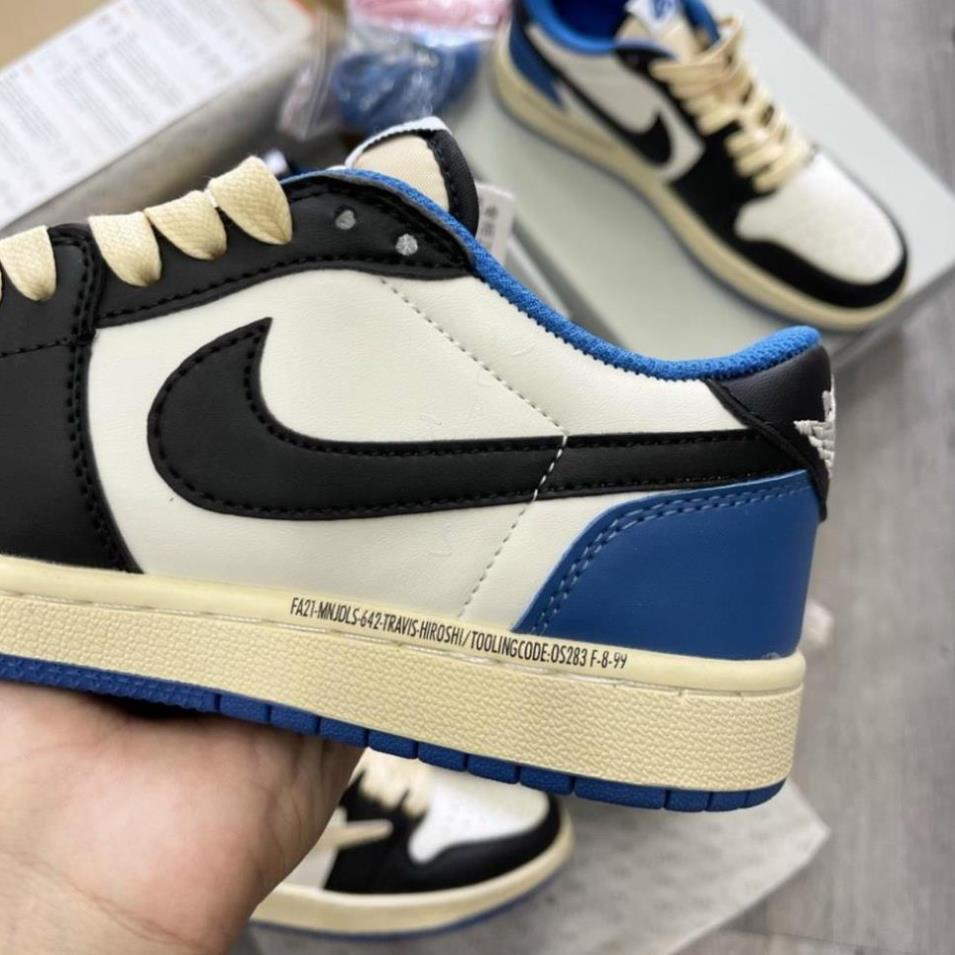JOR.DAN 1 LOW FRAGMENT DESIGN X TRAVIS SCOTT-Giày Sneaker Travis Scott x Air Jordan 1 Low Reverse
