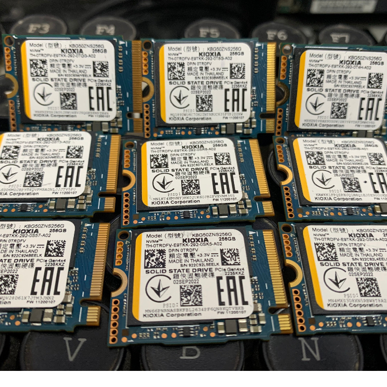 SSD M2 2230 NVMe 128Gb 256Gb 512Gb PCIe SamSung Kioxia WD  Ổ cứng PCIexpress 128 256 512 tháo máy