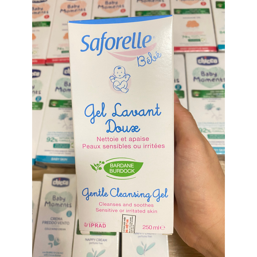 Sữa tắm gội Saforelle Bébé Gel Lavant Douse cho da nhạy cảm của trẻ (250ml)