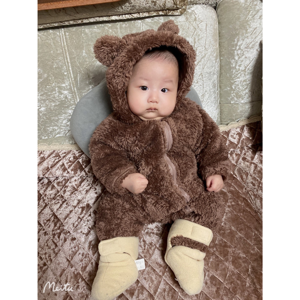 Bodysuit Body lông dài tay khóa kéo cho Bé Trai Bé Gái 1-18 tháng Hàng Quảng Châu SLD05