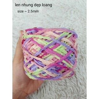 (nhiều loại) Thanh lý Len nhung 2.0 - 3mm nhiều màu