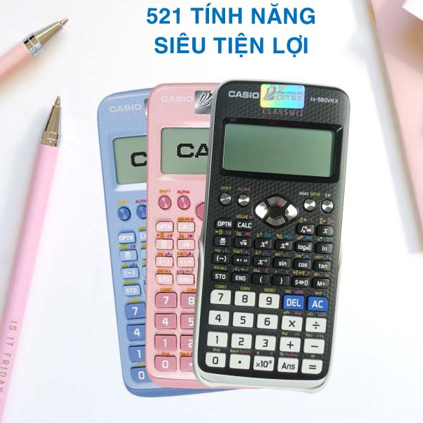 Máy tính CASIO FX 580 VN X Chuyển đổi tiếng việt, tính toán nhanh, bảo hành 7 năm. Máy tính học sinh giá rẻ