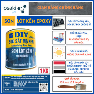 Sơn lót sắt kẽm, sơn chống rỉ sắt đen, thép mạ kẽm, thép hình - diy