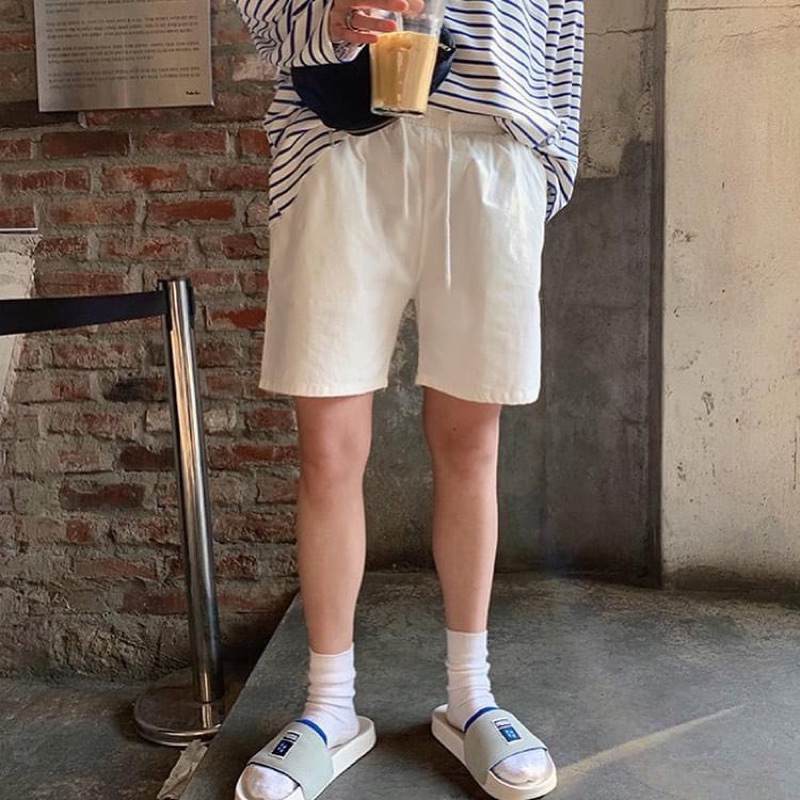 Set unisex áo thun Star và short kaki thêu,kèm video thật
