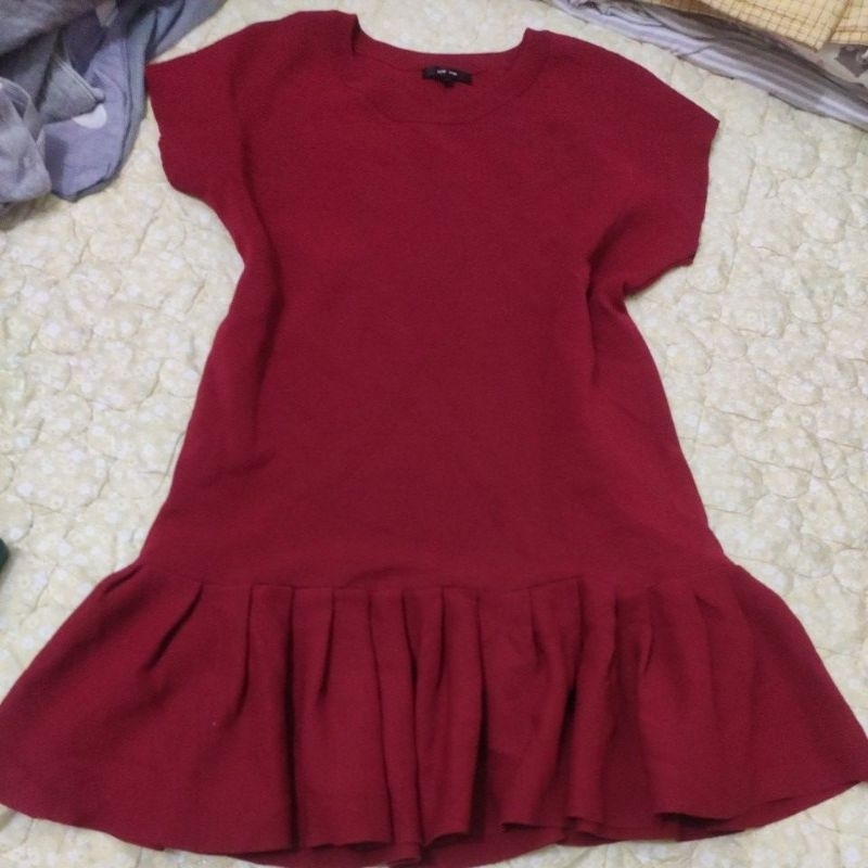 Đầm len mongtoghi dáng suông peplum (mới)