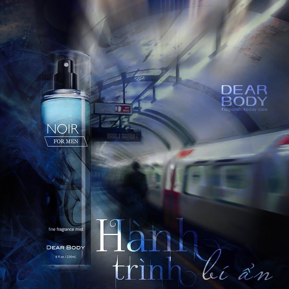 XỊT THƠM TOÀN THÂN FOR MEN - BODY MIST DEAR BODY 236ml - Dành Cho Nam - Hương Thơm Nam Tính - Mạnh Mẽ - Thu Hút
