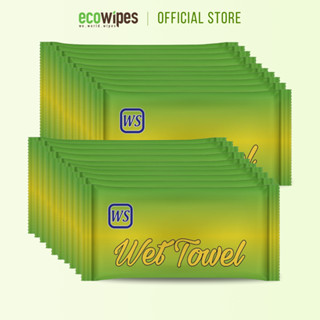 Khăn lạnh cao cấp khổ lớn Ecowipes 1 tờ cho lò bánh mì, dịch vụ nhà hàng, đồ mang về - An toàn chứa Vitamin E dưỡng da