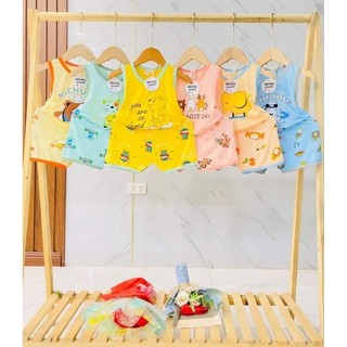 BỘ THUN LẠNH MINKYMOM BÉ TRAI   BÉ GÁI ( MẪU NGẪU NHIÊN)