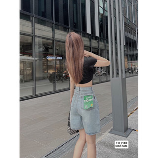 quần jeans ngố cạp siêu cao