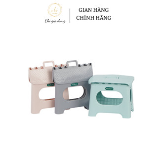 Ghế đẩu gấp gọn Hokori Việt Nhật – Ghế nhựa Hokori màu pastel xếp gọn tiết kiệm không gian