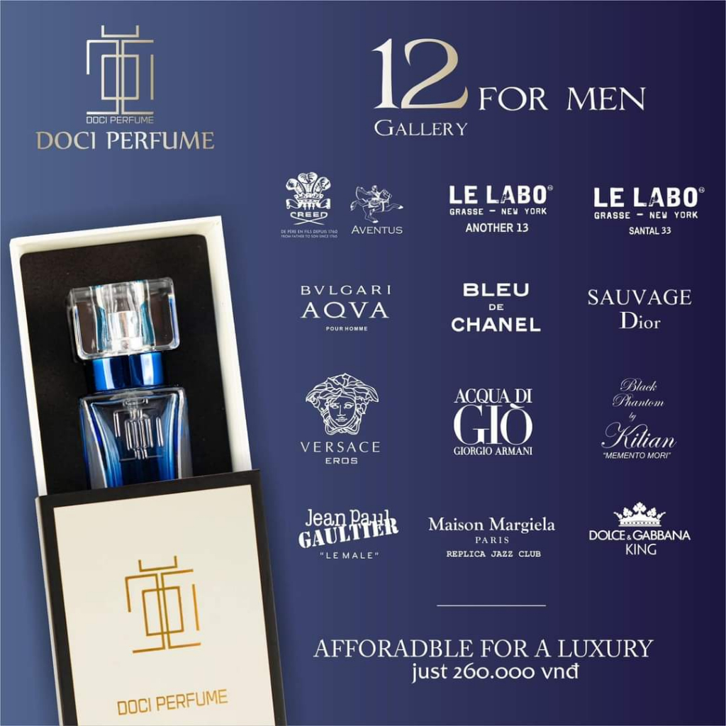 Nước Hoa VERSACE EROS 25ml - DOCI PERFUME , Nam Tính , Quyến Rũ , Nổi Bậc , Dạng Xịt Phun Sương , Nước Hoa Chiết