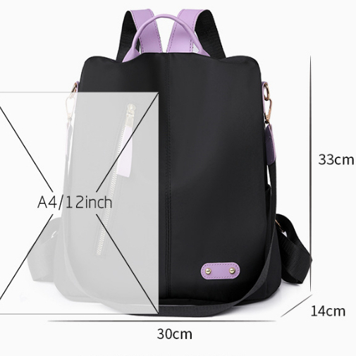 Ba Lô Vải Oxford 2023 Nữ Nhẹ Túi Du Lịch Có Quai Xách Đi Chơi Jess138