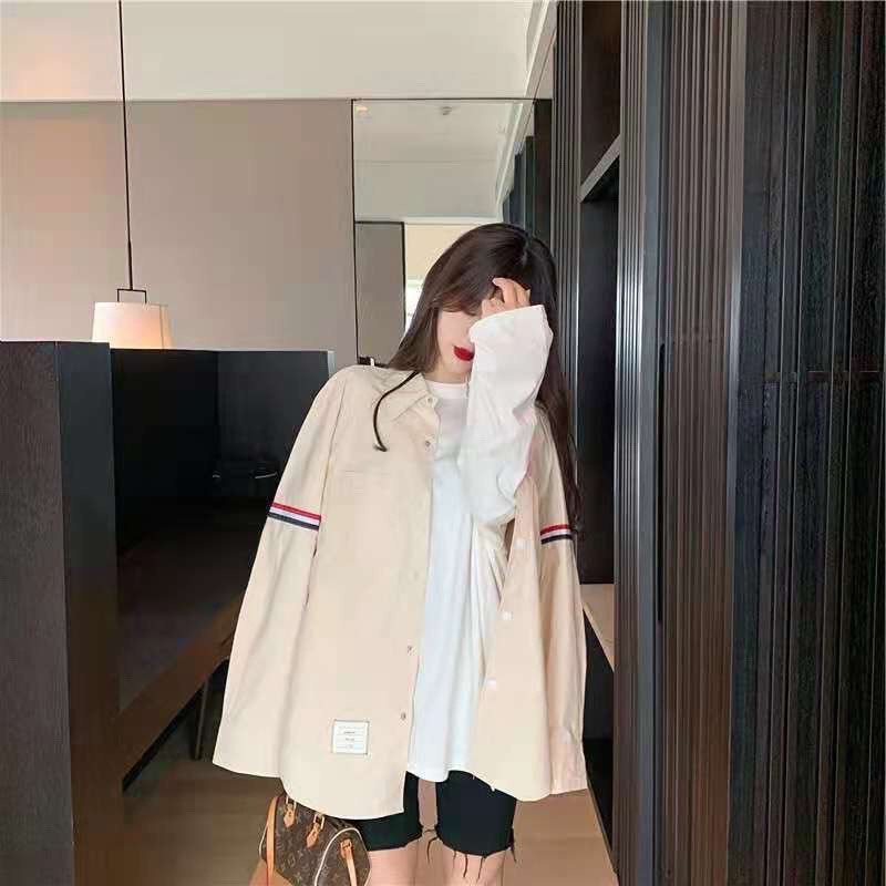 Áo Sơ Mi Thom Browne Dài Tay Màu Đen Chất Vải Cotton Lụa Cao Cấp | BigBuy360 - bigbuy360.vn