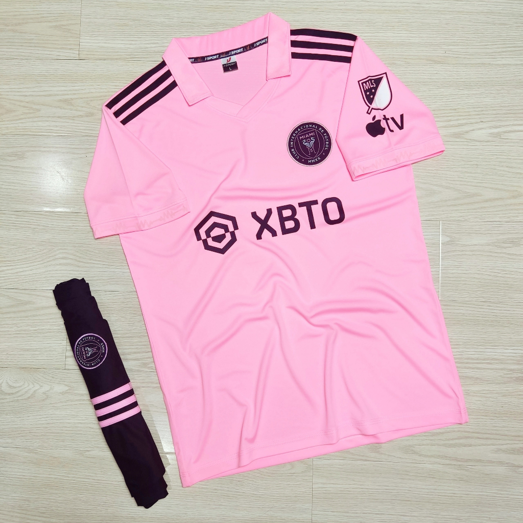 Quần áo bóng đá, đồ đá banh CLB Miami Đen Vải thun lạnh cao cấp