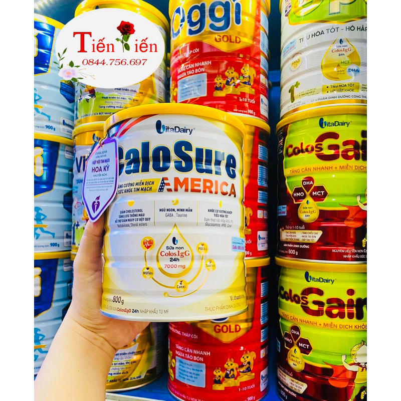 Sữa CaloSure America Mỹ lon 800g giàu sữa non Mỹ