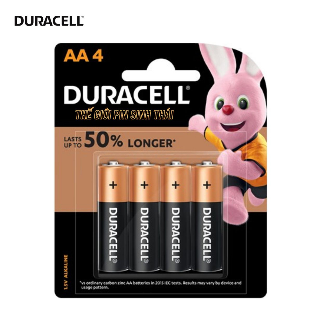 Pin AA , Pin AAA 1,5V DURACELL Alkaline Battery Coppertop Siêu Bền Bỉ - Hàng chính Hãng