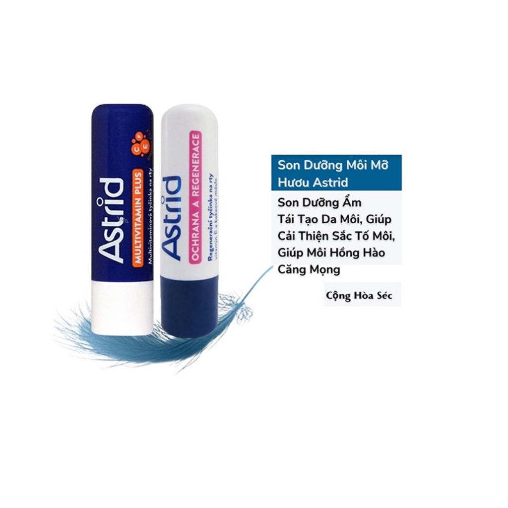 Son Dưỡng Môi Mỡ Hươu Astrid Multivitamin tẩy da chết, tái tạo môi mềm, dưỡng ẩm căng mọng