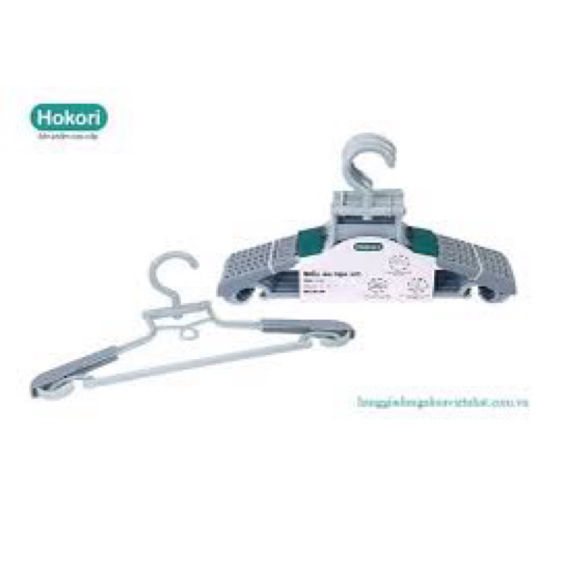 Sét 10 Móc treo quần áo trẻ em và người lớn HOKORI VIỆT NHẬT móc nhựa cao cấp, Móc treo với độ chịu lực tốt và Bền