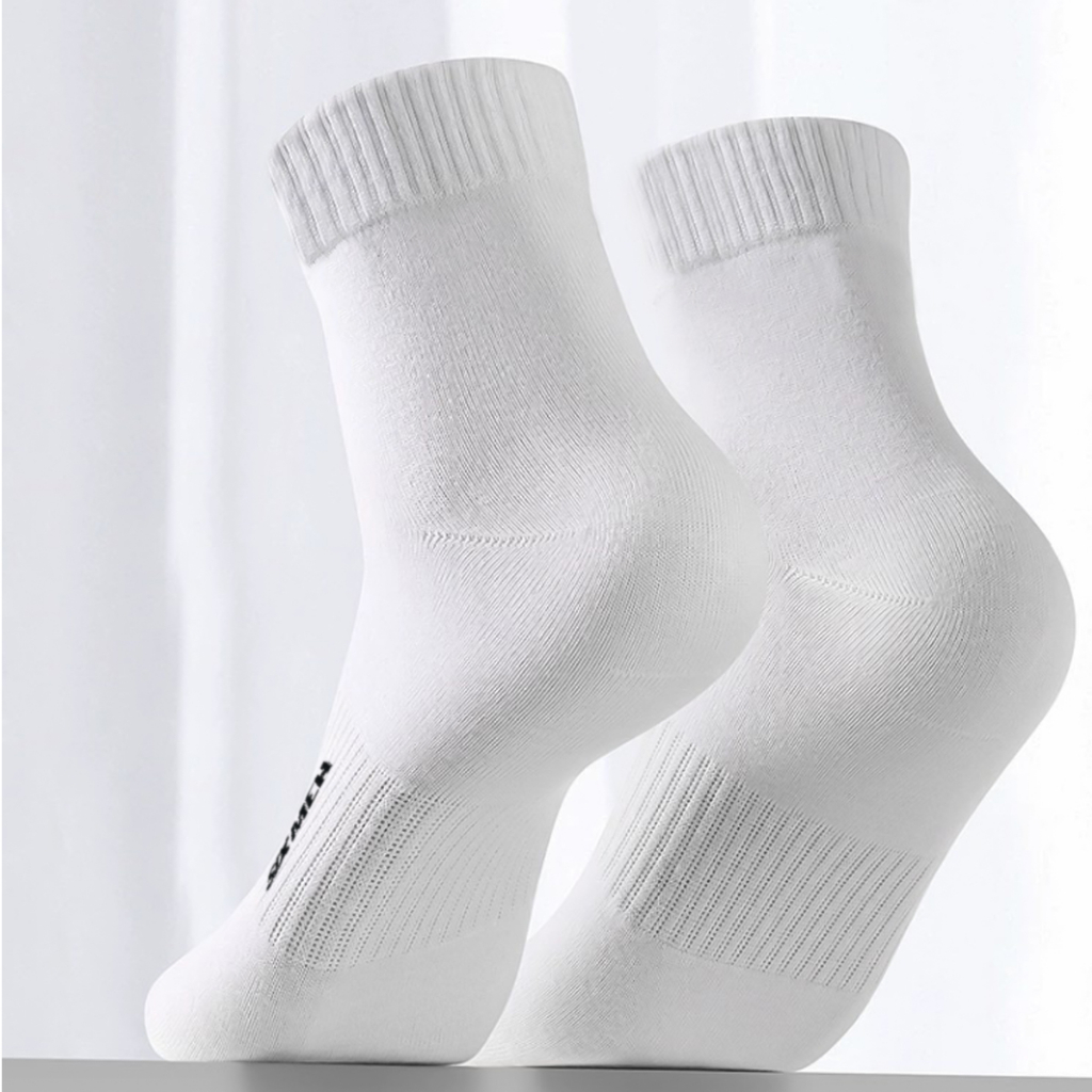 Tất cổ trung Cotton 100% cao cấp hút ẩm thoáng khí - thương hiệu SIXMEN Luxury