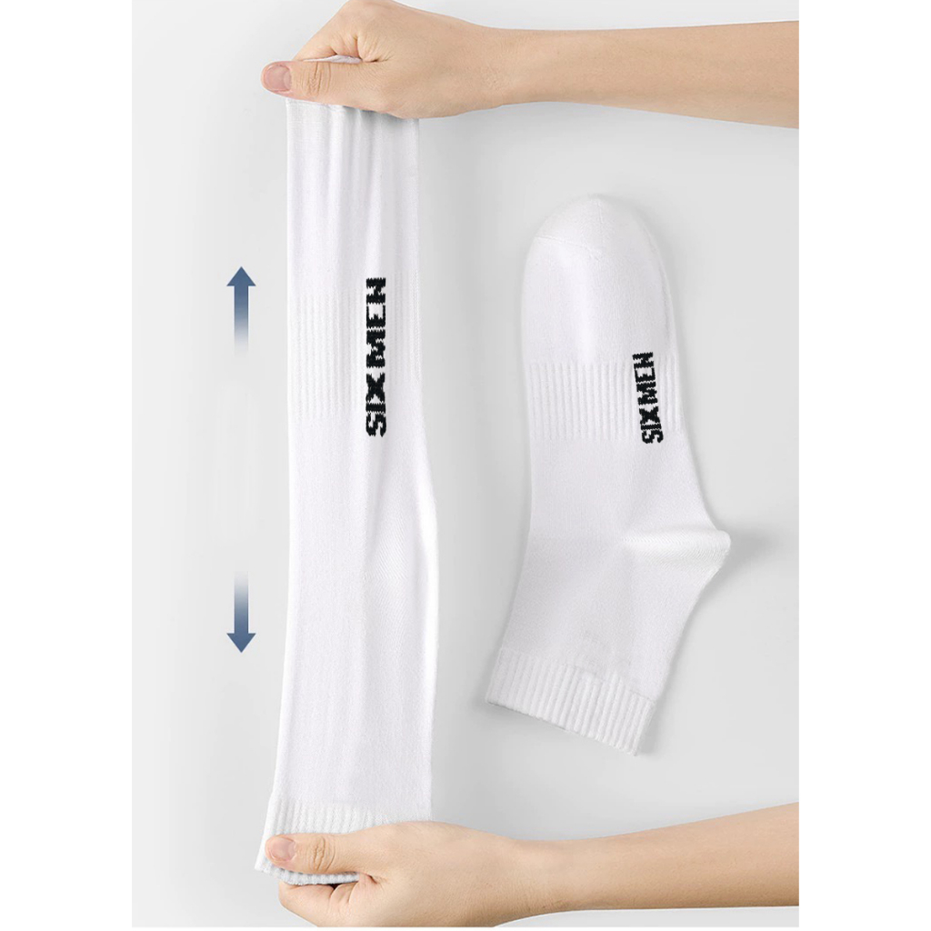 Tất cổ ngắn Cotton 100% cao cấp hút ẩm thoáng khí - thương hiệu SIXMEN Luxury