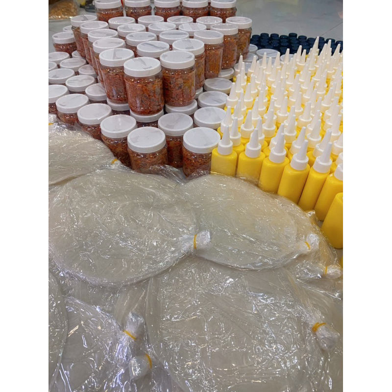 Bánh Tráng Phơi Sương Combo Mini 150gr Bánh Tráng Phơi Sương, 100gr Hành Ruốc Phi, 100gr Bơ, 1 Chai Sốt Tắc Gia Truyền