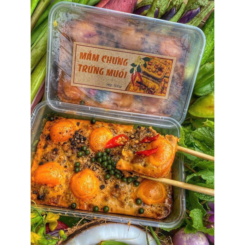 MẮM LÓC CHƯNG THỊT TRỨNG MUỐI 500gr