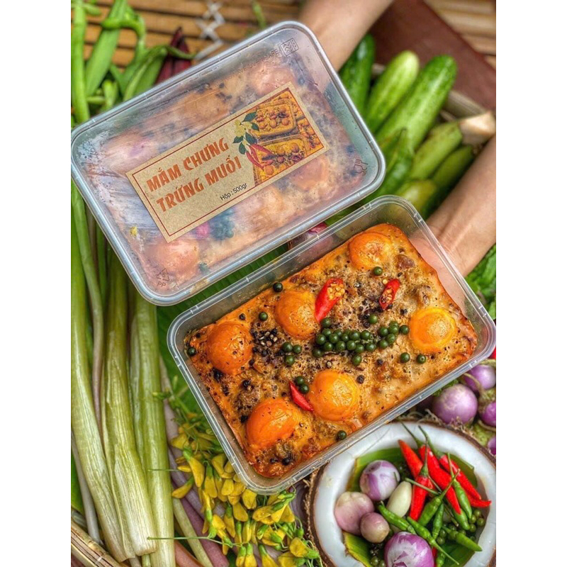 MẮM LÓC CHƯNG THỊT TRỨNG MUỐI 500gr