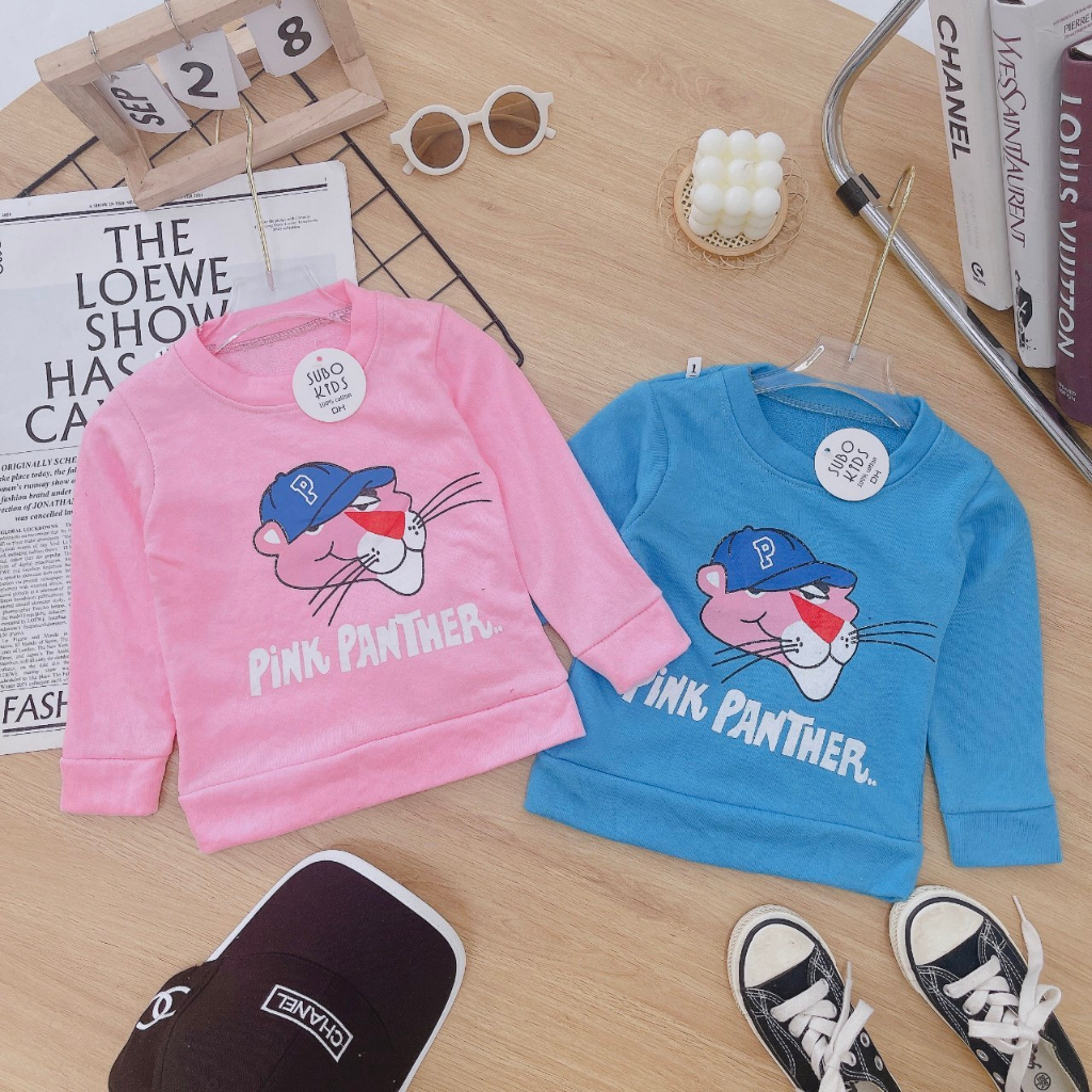 Áo nỉ cho bé trai bé gái chất da cá hàng loại 1, Áo thu đông cho bé in họa tiết dễ thương phong cách Hàn Quốc