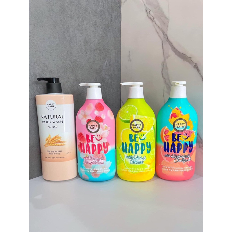 [Mẫu mới ] Sữa Tắm Cao Cấp Happy Bath Hàn Quốc 900ml (HSD2023)