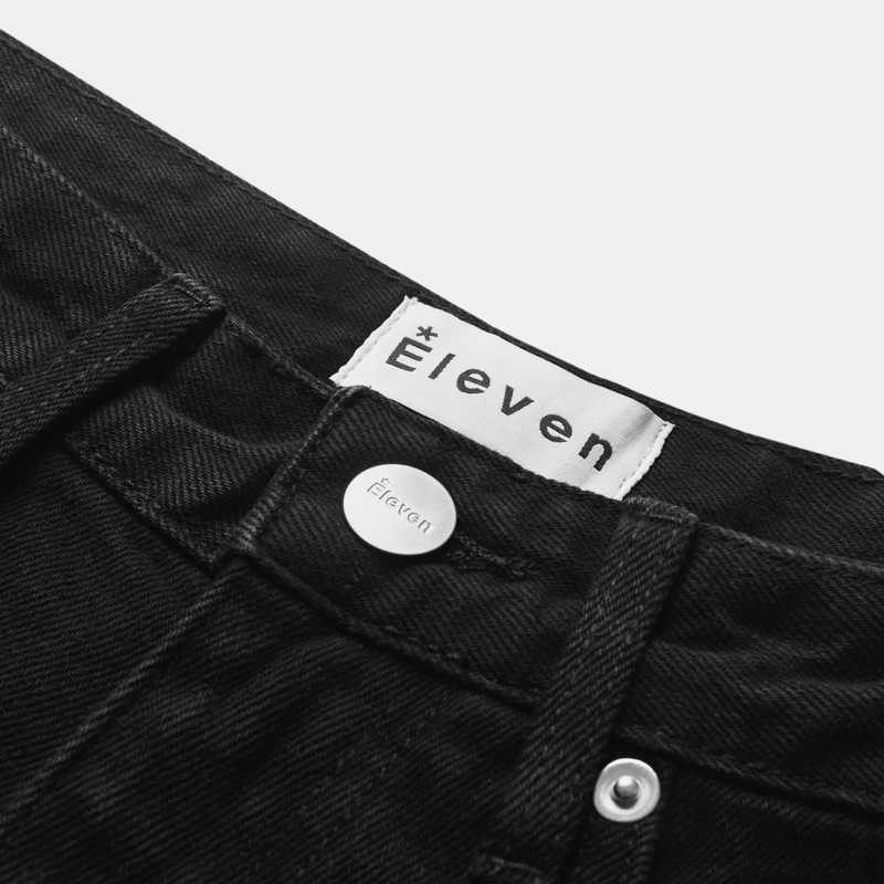 Quần jeans suông Eleven Logo