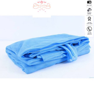 Màn tuyn trơn phú cường. mùng màn xanh dày dặn.