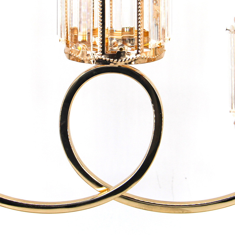 Trụ nến chân nến 3 cốc đá hình chữ nhật bày bàn decor trang trí gia tiên đám cưới sự kiện nhà hàng khách sạn