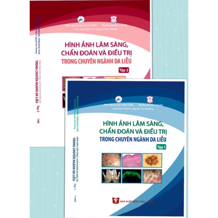Sách - Hình ảnh lâm sàng chẩn đoán và điều trị trong chuyên ngành Da liễu (trọn bộ)