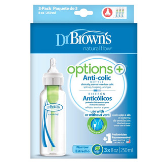 Bình sữa Dr.Brown's cổ hẹp 120ml và 250ml nhựa pp options tách set - Made in USA