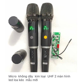 Micro loa kéo chống hú 90% , 2 màn hình