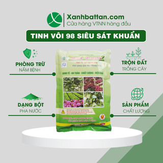 Tinh Vôi Siêu Sát Khuẩn, Khử Trùng Và Xử Lý Đất Trồng Gói 1 Kg
