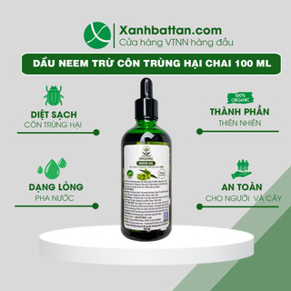 Neem Oil Trừ Bọ Trĩ Cho Hoa Hồng Dạng Sinh Học DOCMEEM Chai 100 ml